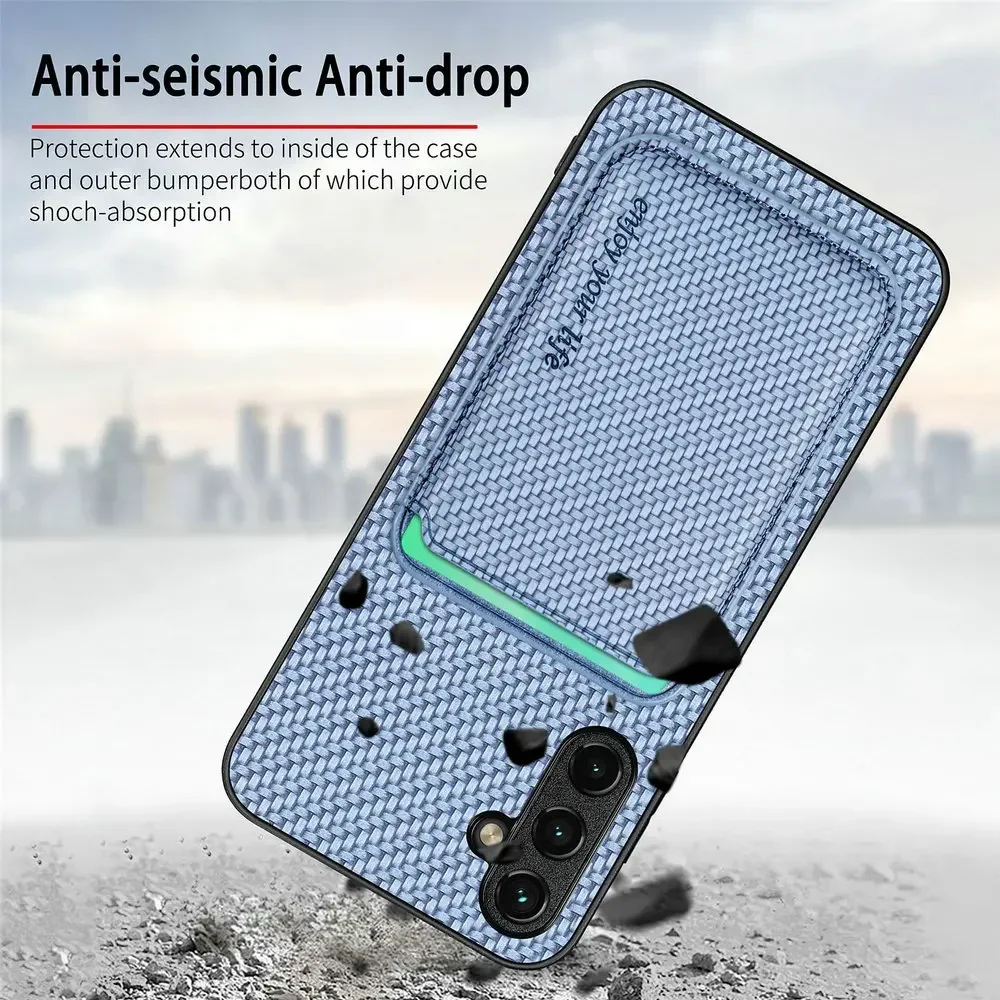 A57 A17 A55 A54 A35 A36 A56 5G Skórzane Etui na Karty 2w1 Odpinany Pokrowiec Coque do Samsung Galaxy A16 A 54 A37 A14 A15 A06 Magnetyczna Obudowa — zdjęcie produktu 5