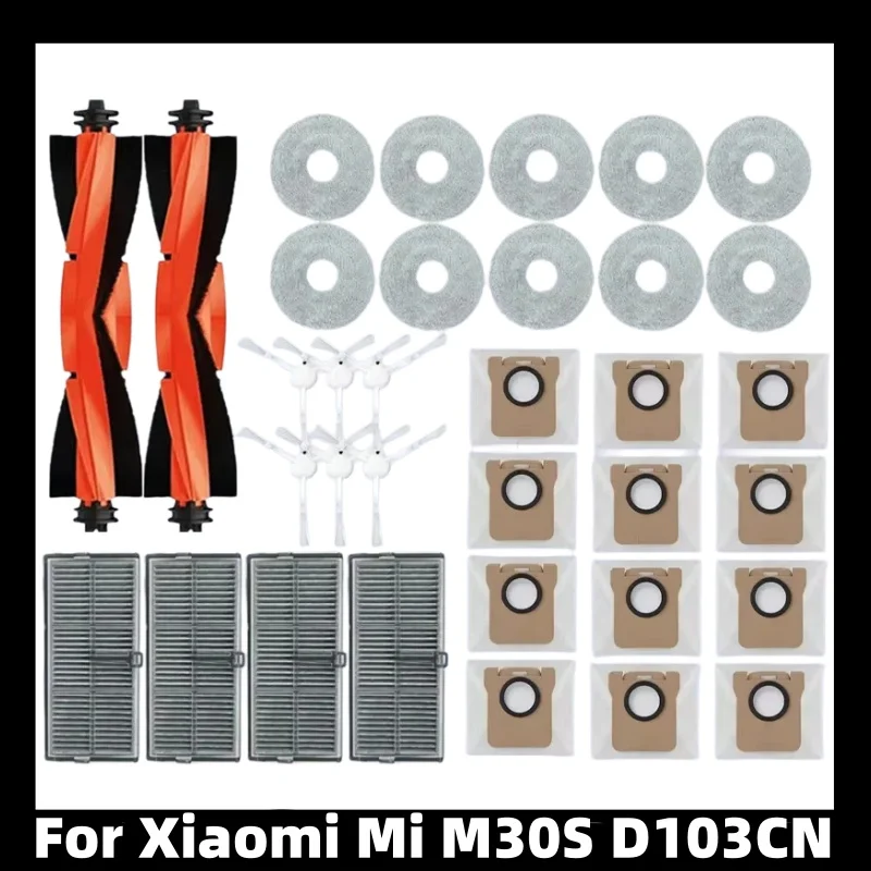 

Аксессуары для HEPA-фильтров для робота-пылесоса Xiaomi Mi M30S D103CN: запасные части, расходные материалы, основная и боковые щетки, тряпки для мытья полов, мешки для сбора пыли