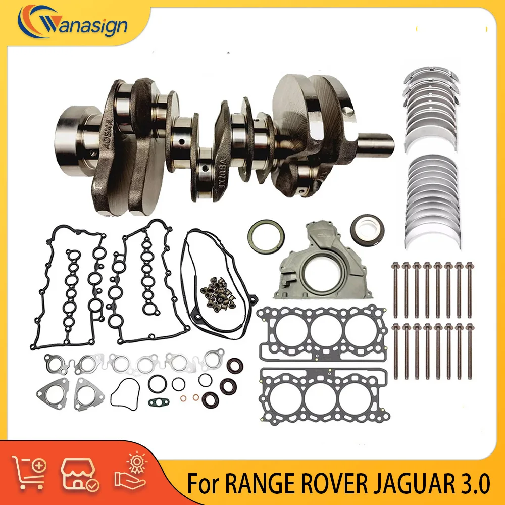 Engine Parts Crankshaft Gaket Bolt Bearings Set Fit 3.0 L V6 Diesel 306DT For RANGE ROVER XF SPORTBRAKE 306DT 3.0L 9X2Z-6051-B