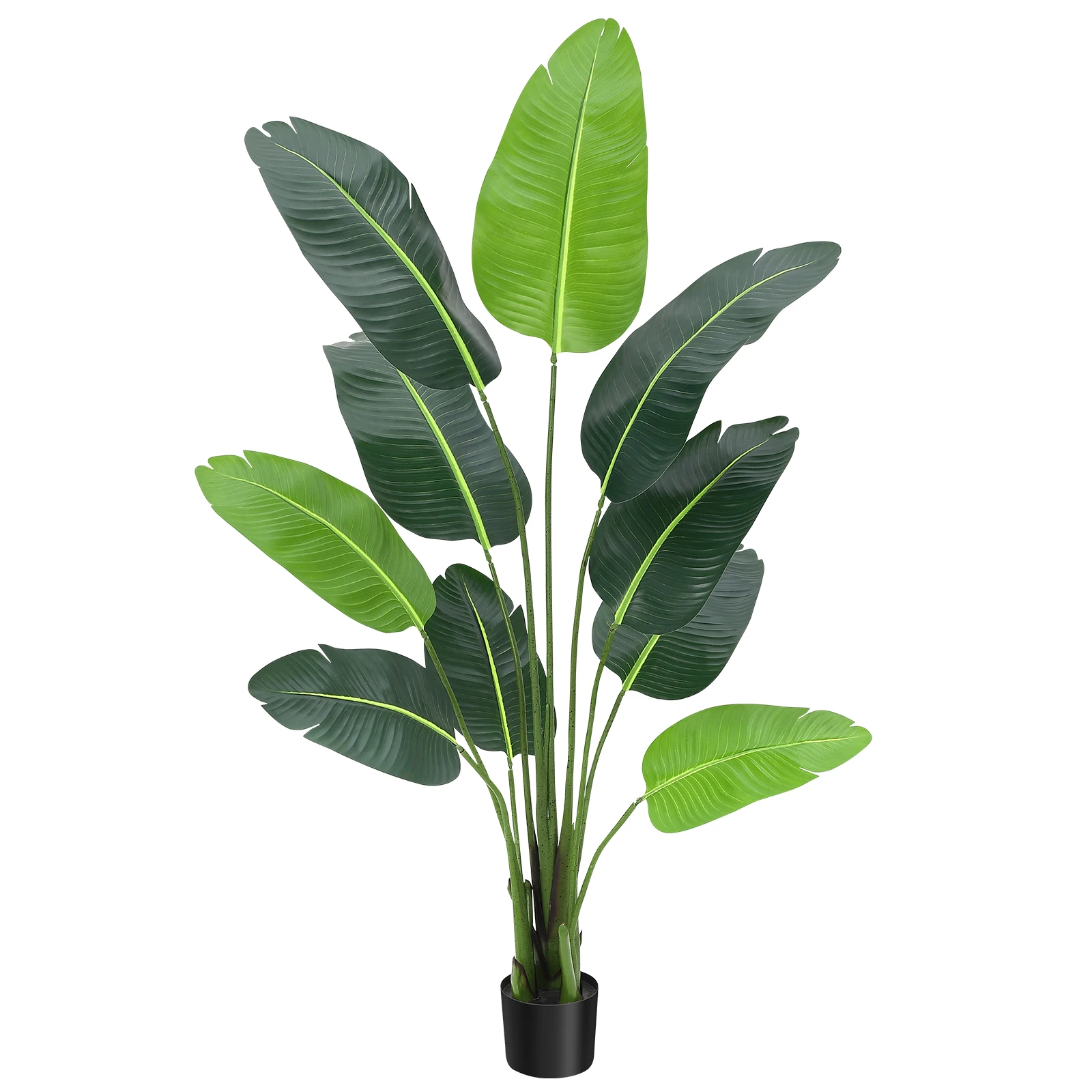 

60 inch Bird of Paradise Artificial Plant Faux Tropical Palm Potted Tree Fake Artificial Bird of Paradise Plant for Indoor