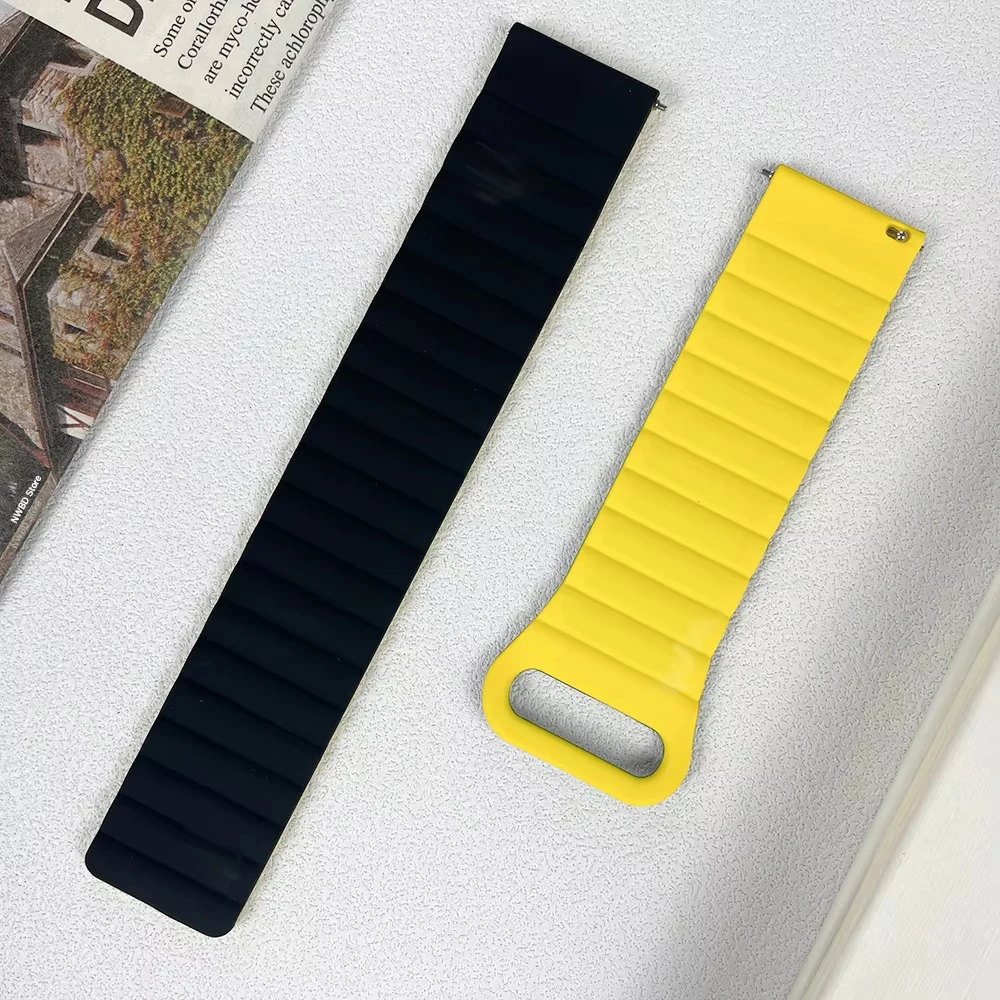 22mm Silicone Magnetic Loop Band For Xiaomi Watch S4 Sport S3 S2 42mm 46mm S1 Active/Pro Strap For Xiaomi Watch 2Pro/Mi Color 2