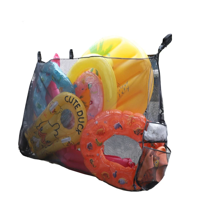 SEWS-Pool Float Toys Storage Bag,Large Pool Float Organizer Hanging Mesh Bag For Balls,Floats,Water Inflatable Toy