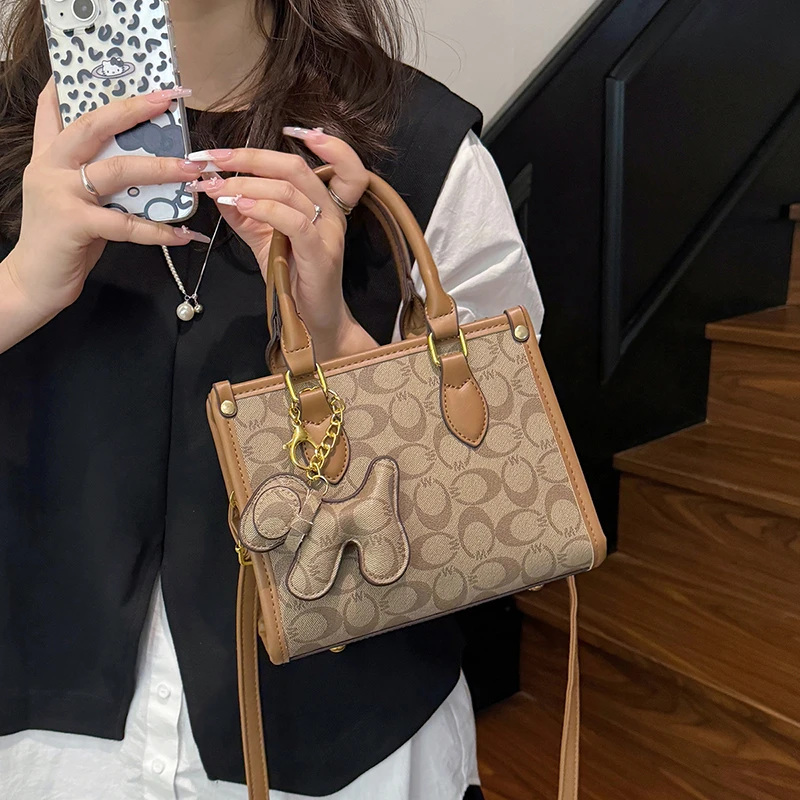 

Классическая большая сумка из высококачественной кожи, женская сумка через плечо в стиле известного дизайнерского бренда