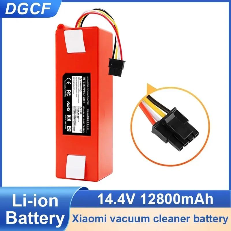 

14.4V 6500mAh Robotic Vacuum Cleaner for Xiaomi Roborock 55 S60 S65 S50 S51 S5 MAX S6 Replacement Battery BRR-2P4S-5200S Battery