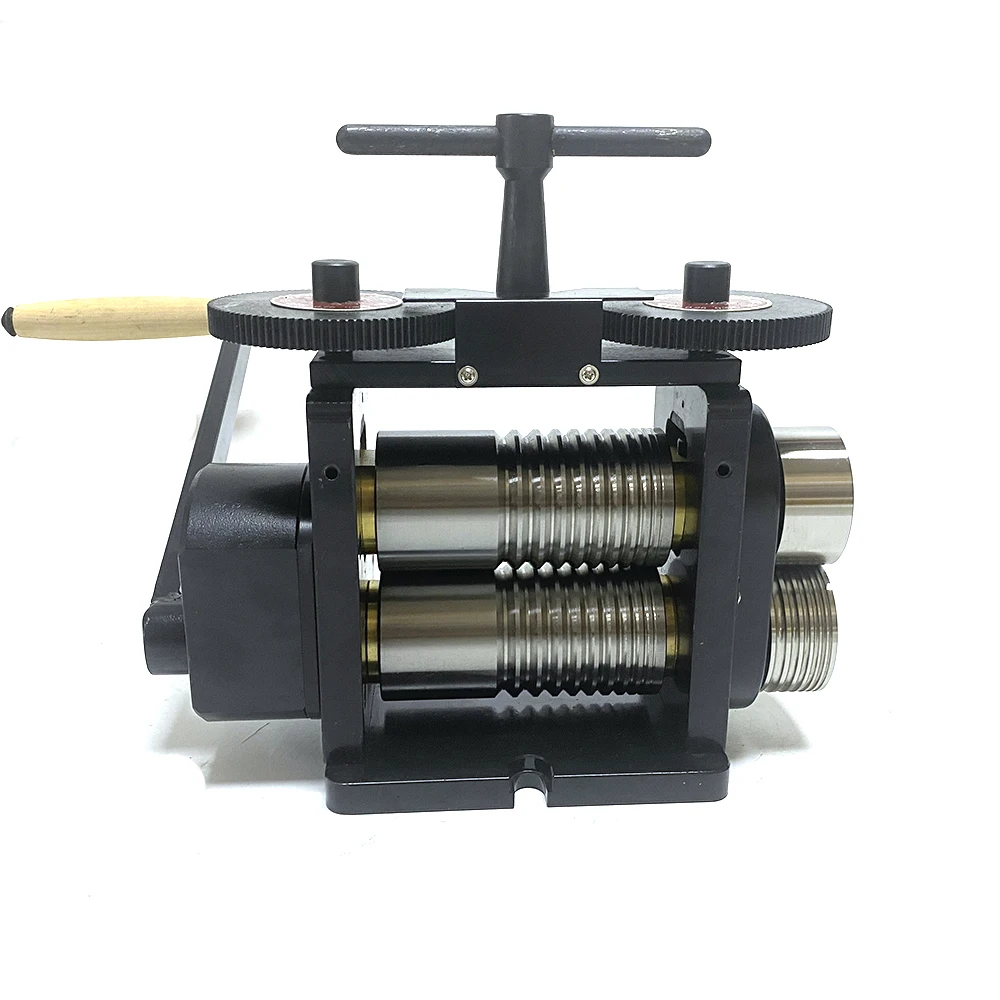 Gold Seller130MM Gold Silver Copper Pieces Lines Manual Rolling Mill Machine Jewelry Rolling Mills