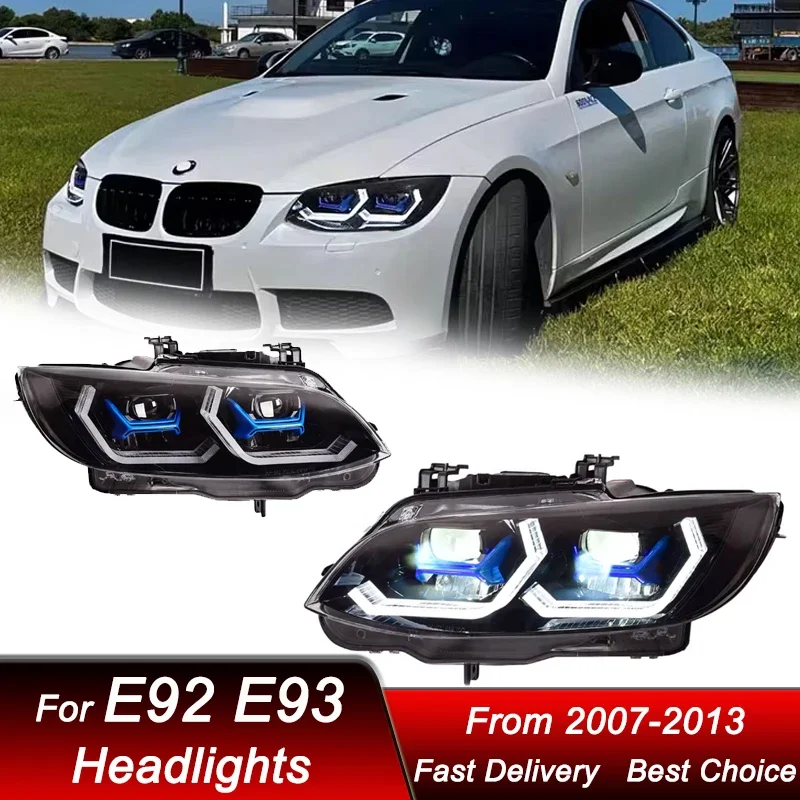

Pop Hot Car Headlights For BMW M3 E92 E93 06-13 LED Auto Head Lamp Assembly Upgrade High Configure Projector Lens Accessories Ki