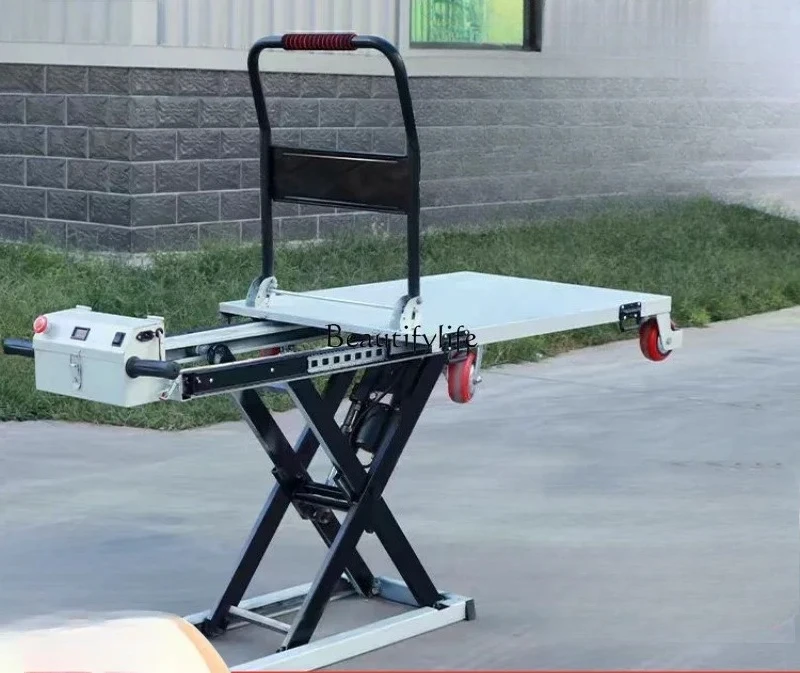 

88.Lake Cart Electric Flatbed Cart Portable Handling Mobile Small Lifting Flatbed Truck