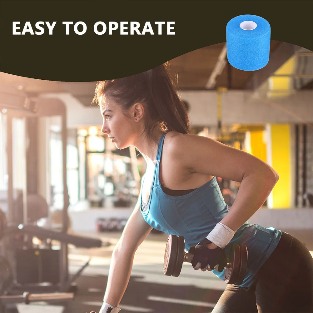 

3 Rolls Breathable Sponge Sports Wrist Wraps Elastic Athletic Tape Shockproof Body Joint Bandages for Workout Training and