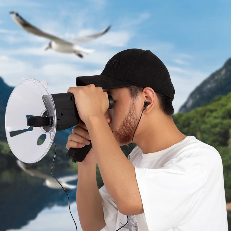 

8X Telescope Bird-Watching Binoculars With Microphone Beginner-Friendly Bak4 Prism IPX4 Waterproof For Recording Bird Calls