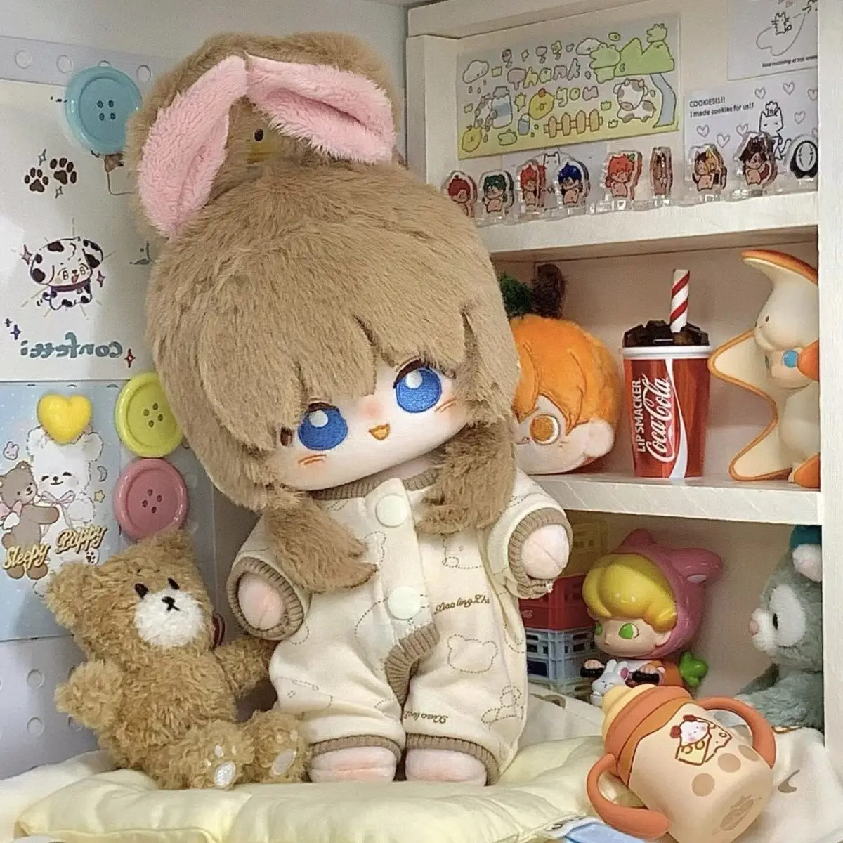 Stuffed 20cm Game Arknights Amiya Cosplay Plush Doll Toys for Fan Collection or Kids Friends Perfect Birthday Gift