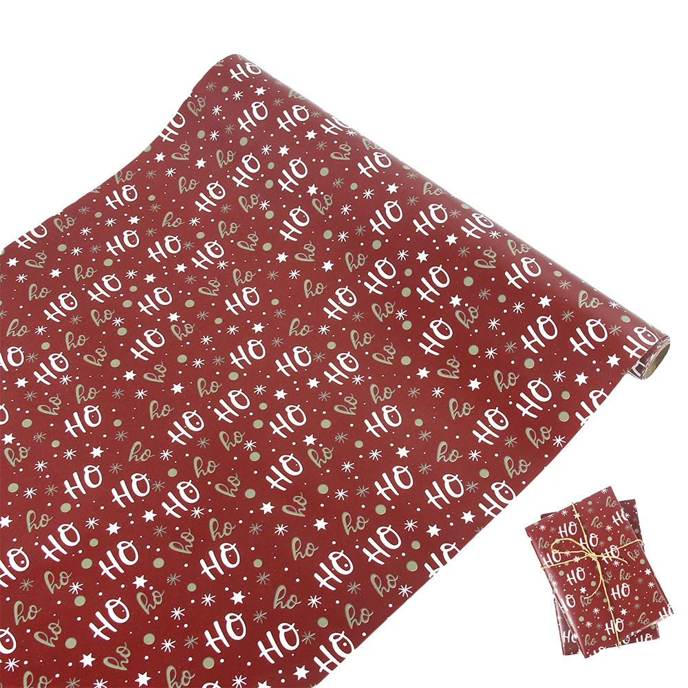 1 Roll Christmas Wrapping Paper-Mini Roll-17inch x 118inch Gift wrap paper Roll for Christmas, Birthday Party, Graduation Deco