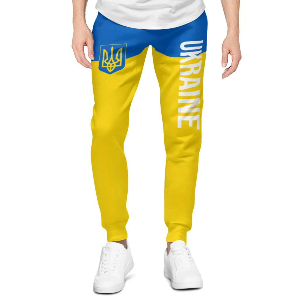 

2025 Ukraine Flag Mens Sweatpants with Pockets Joggers for Men Sports Casual Sweat Pants With Drawstring