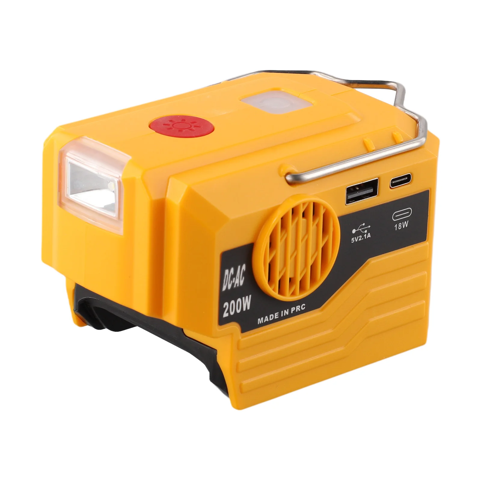 Generatore inverter di potenza da 200 W facile da usare, compatibile con batterie Dewalt e bosch, sicuro ed efficiente