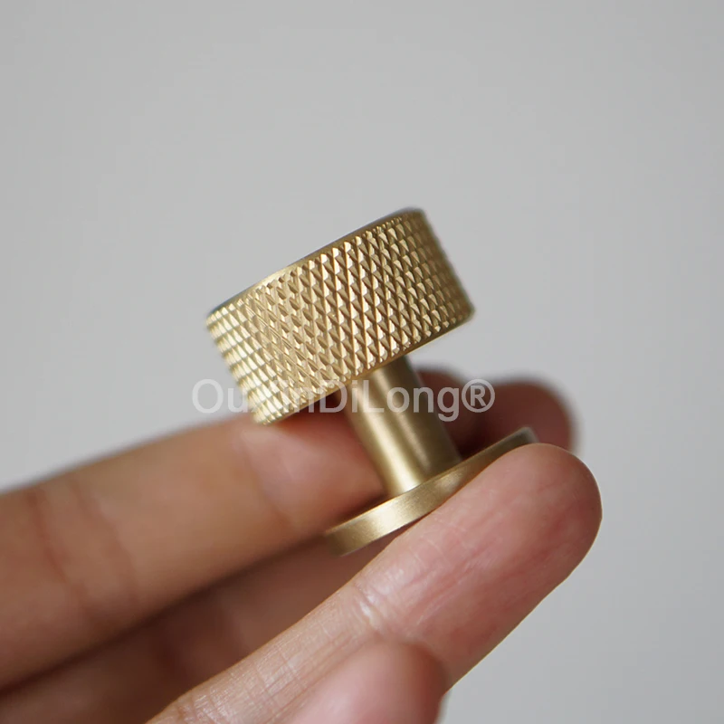 

8PCS Pure Brass Knurled Furniture Handles Knobs Drawer Knobs Cupboard Wardrobe Bookcase Kitchen TV Wine Cabinet Handles & Knobs