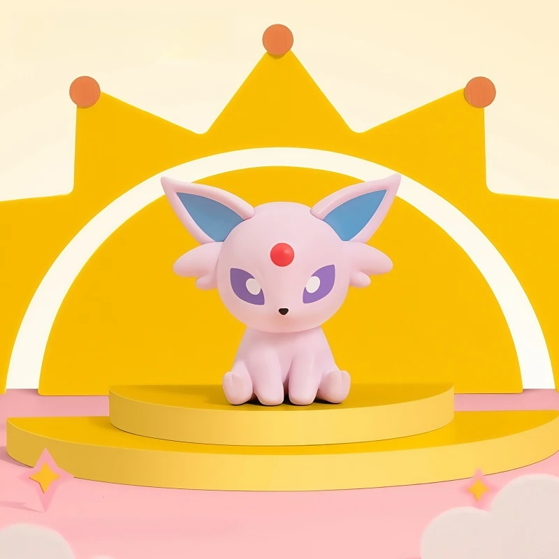 Pokemon Anime Poke Ball Actionfiguren Minipuppen von Dragonite Sylveon Gengar Vulpix von echtem Originalmodell Ornament Spielzeug Geschenk