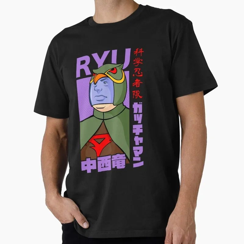 Kagaku Ninja-Tai Gatchaman Science Ninja Team Unisex Graphic T-shirt Vintage 70s Anime Battle of the Planets G-Force Fan Tops