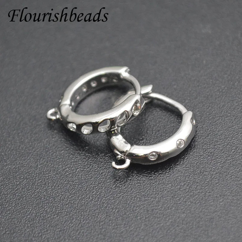 30pcs/lot Various Styles Geometric Hoop Earrings Hooks Clasp for Women Men Party Jewelry Nickel Free Accessoriess