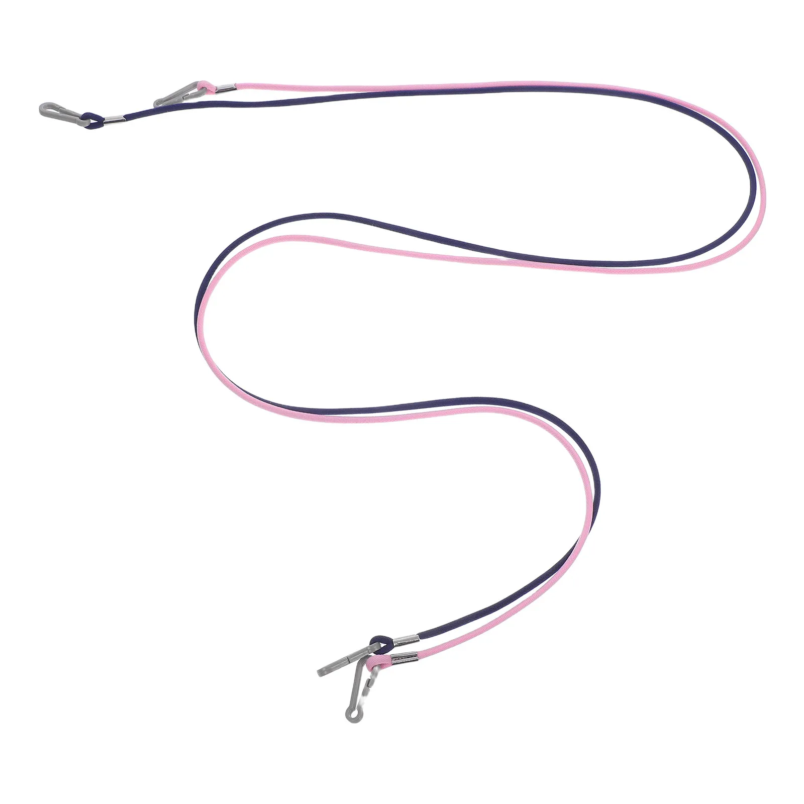 

2Pcs Elastic Mitten Clips Ski Gloves Holder Strap Adjustable Winter Glove Lanyard Anti-Lost Pink Navy Blue