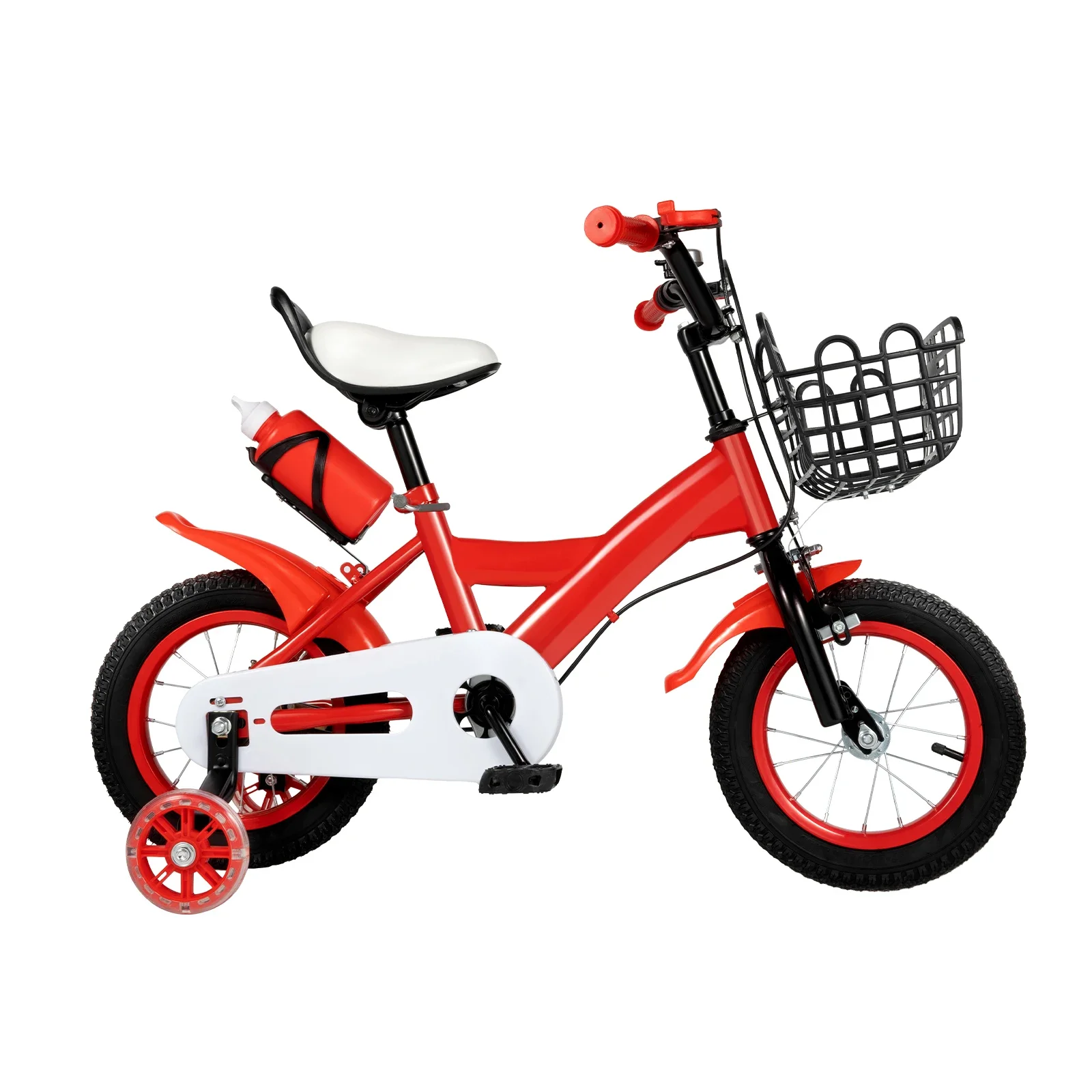 AliExpress NONE 12" Children Beginner Bike with Stabilisers Wheels Removable Kids Bike with Basket for Girls Boys Unisex for 2-5 Year Olds