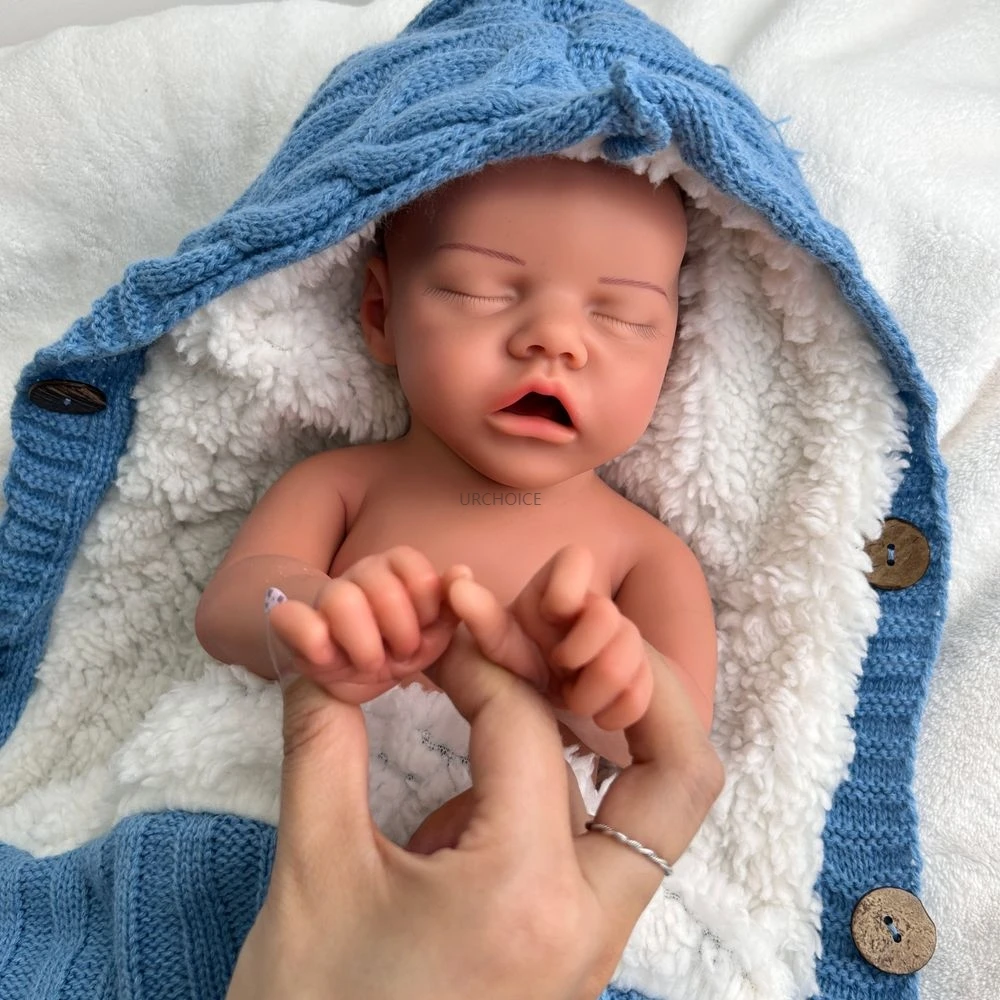 3D Huid Handgemaakte Geschilderde Baby Meisje 18Inch Full Body Zachte Siliconen Reborn Pop Levensechte Wasbare Gewogen Pop voor Collectie