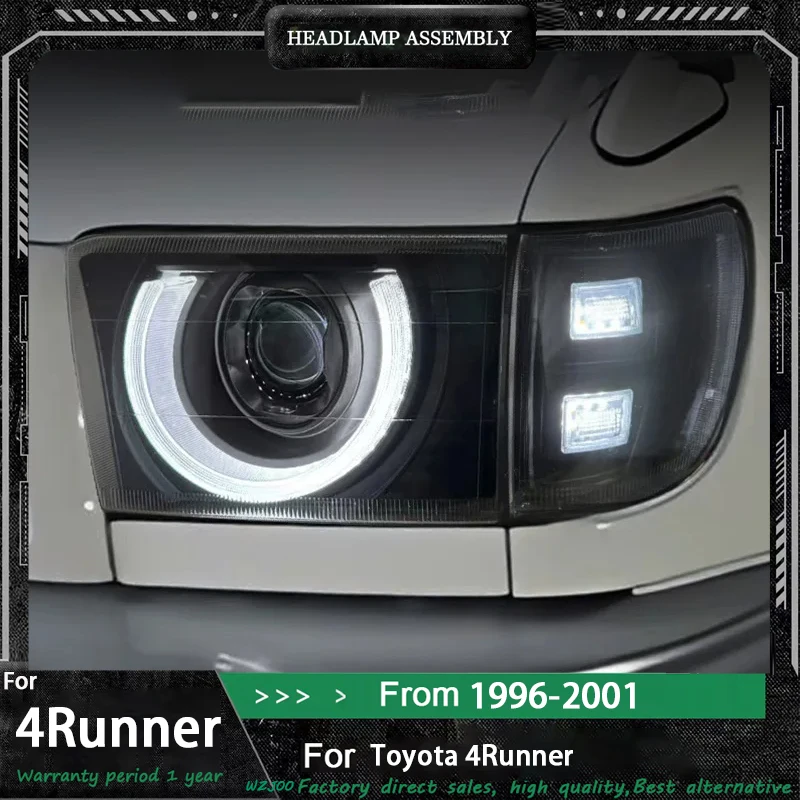 

Обновление автомобильного светодиода для Toyota 4Runner 1996-2001, фара в сборе, модификация светодиодных дневных ходовых огней и фар проектора