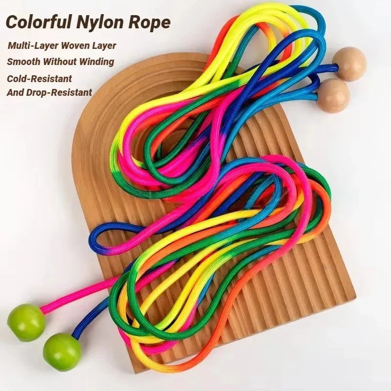 

5 м Радужная длинная веревка, группа прыжков для детей, студентов, скоростной прыжок с противоскользящей ручкой, школа, начальные виды спорта на открытом воздухе