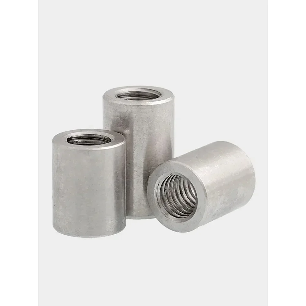 

20pcs M6 M8 M3 M4 M5 Extend Long Lengthen Round Coupling Nut Connector Joint Sleeve Nut Joint Sleeve Tubular Nut