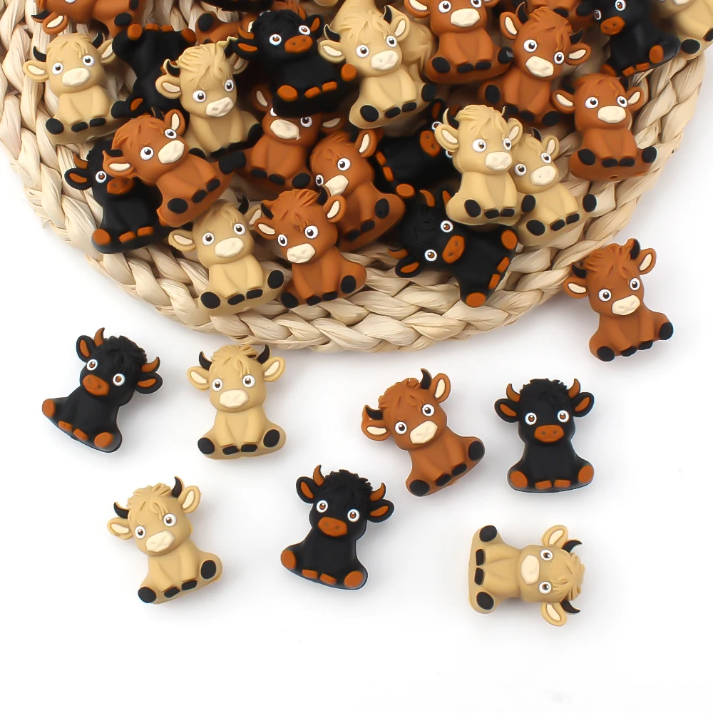 5/10 قطعة جديد ثلاثية الأبعاد سيليكون الخرز الكرتون لطيف الحيوان كيو البؤري الخرز لصنع القلم Jewelry بها بنفسك المفاتيح اكسسوارات أساور #4