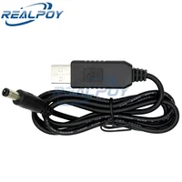 Usb Power Boost Line Dc 5v To Dc 9v / 12v Step Up Module Usb Converter Adapter Cable 2.1x5.5mm Plug 2
