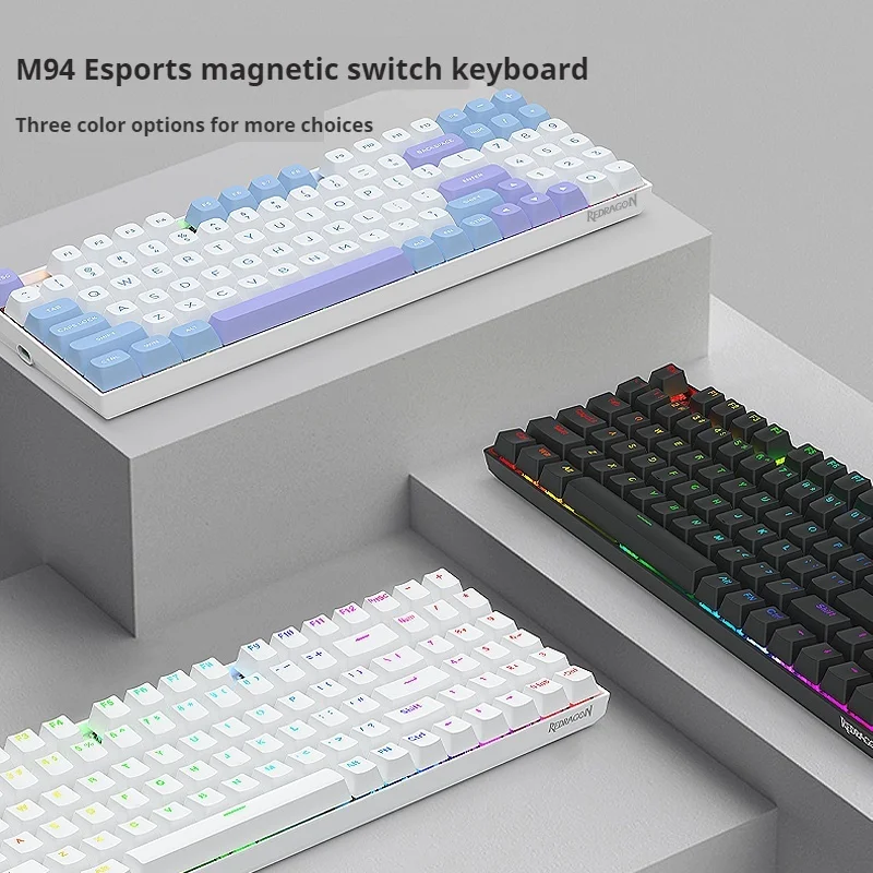 Redragon M94pro Magnetic Axis Keyboard Wireless Three Mode Bluetooth 94keys 8k Rate Of Return Hot Swappable Gaming Keyboard