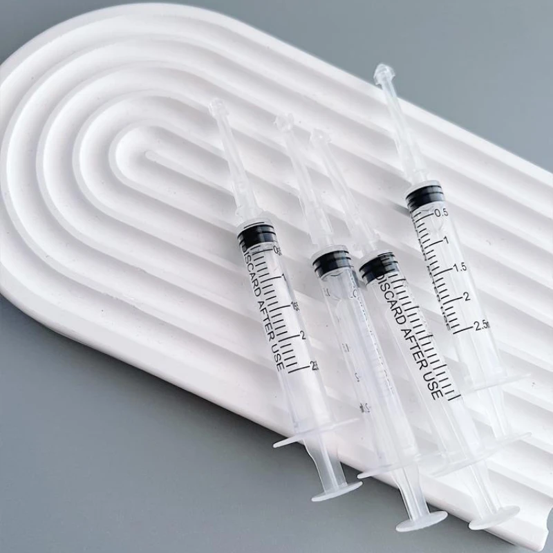 10/20/30/50ml 2ml Transparent Graduated Syringe Dispenser Plastic Needle Travel Portable Perfume Bottle Dispensing Tool