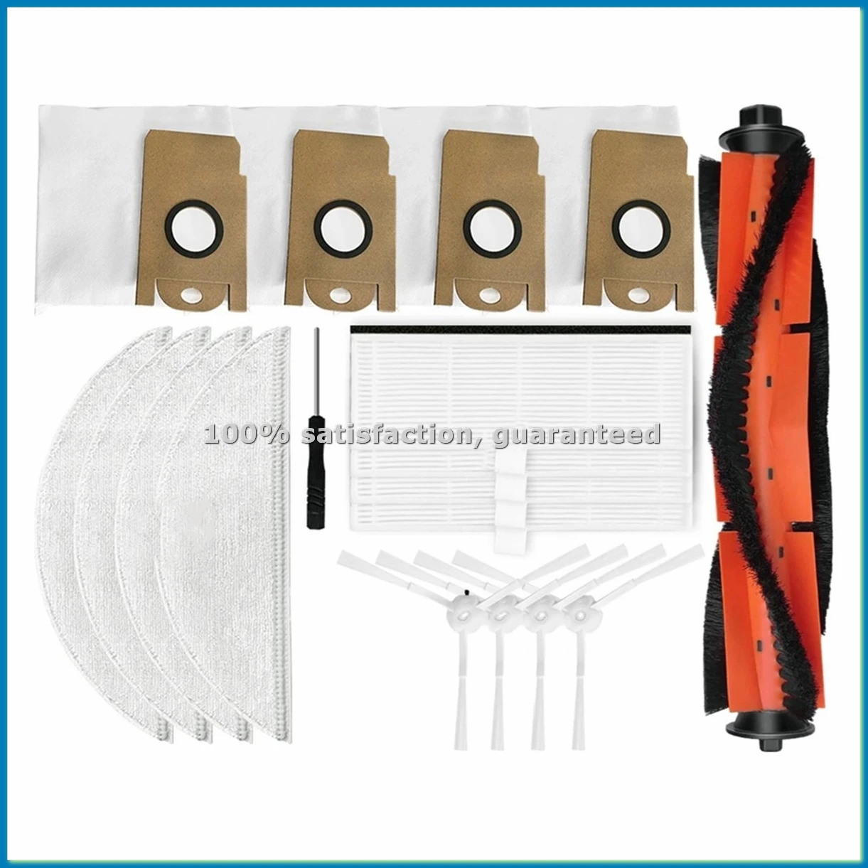 

Запасные части для робота-пылесоса R1 / R1 Pro: основная и боковые щетки, HEPA-фильтр, тряпка для влажной уборки, мешок для сбора пыли - FS