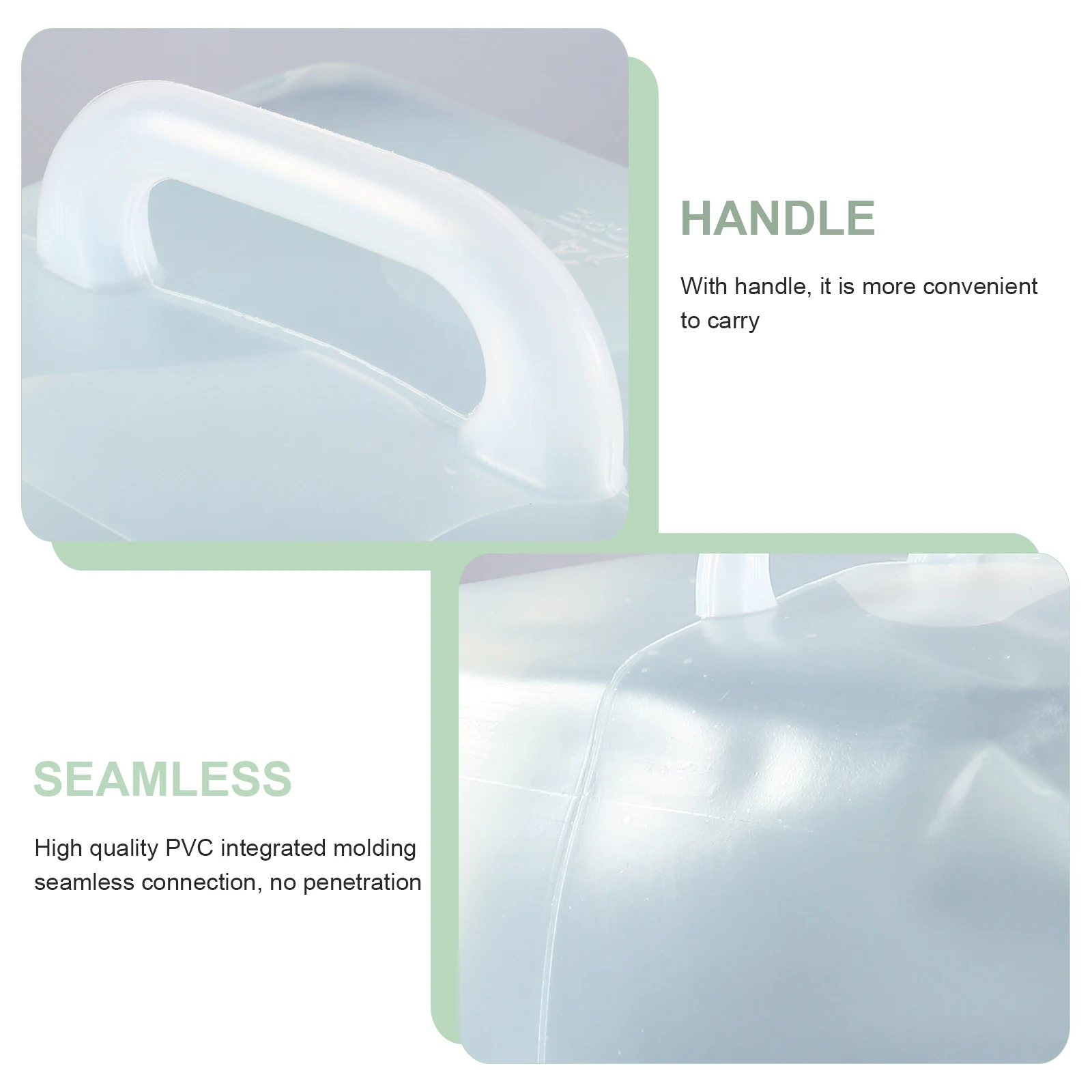 

1pc Folding Bucket Portable Bag Outdoor Container Lightweight Food Grade Storage Pouch Reusable Water Storage Bag Travel Water