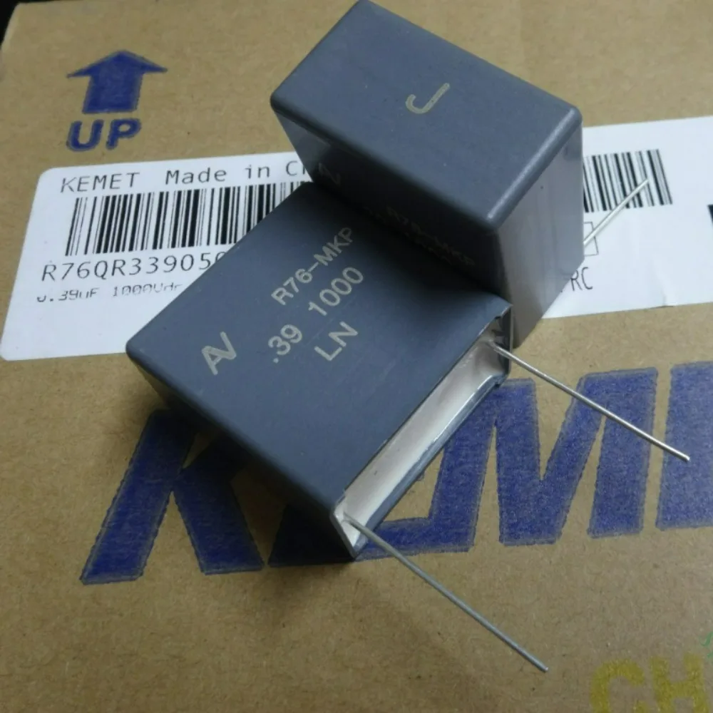 1pcs/lot AV R76 MKP 0.39uf 1000V 390nf u39 394 J Brand New 27.5mm Film Capacitor R76QR339050H3J