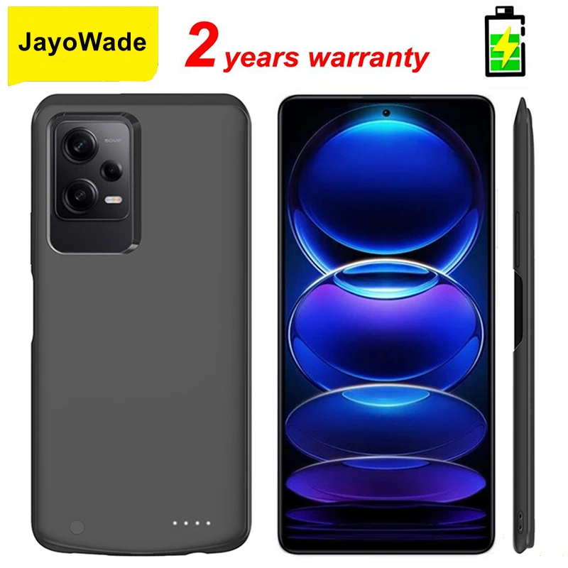 

JayoWade Powerbank Cover For Xiaomi Mi POCO X5 Pro 5G Battery Cases 6800mAh Power Bank Cover For Redmi Note 12 Pro Battery Case