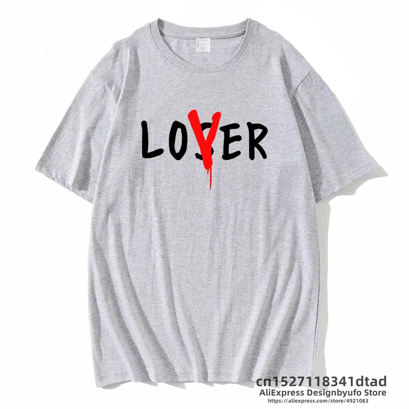 Loser Lover koszulka damska z krótkim rękawem kobieta t-shirty Harajuku lato koreański modne t-shirty dla kobiet mężczyzn topy