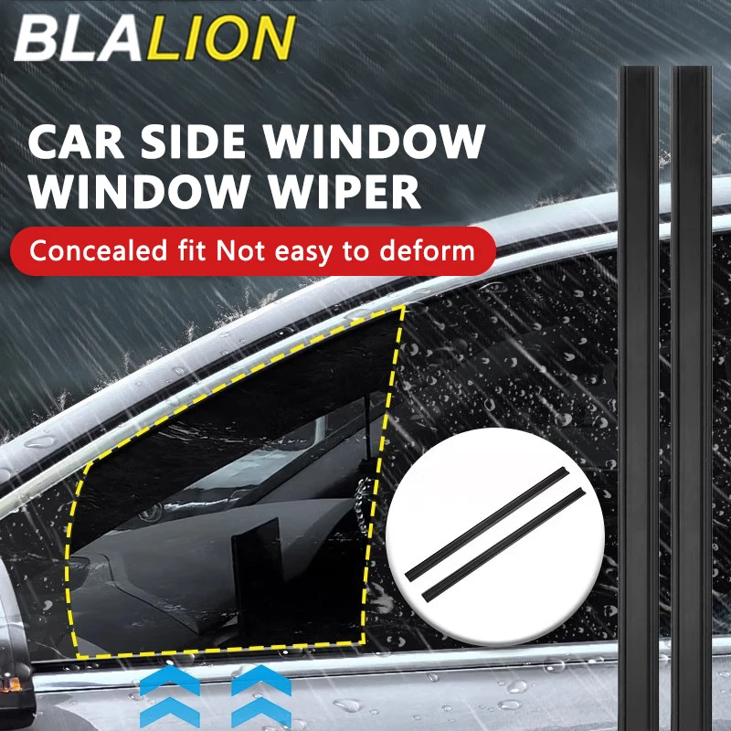 BLALION Universal Car Side Window Wiper Accessories Window Cleaning Tool Rubber Strip For Auto Water Mist Removal Wipers Blade