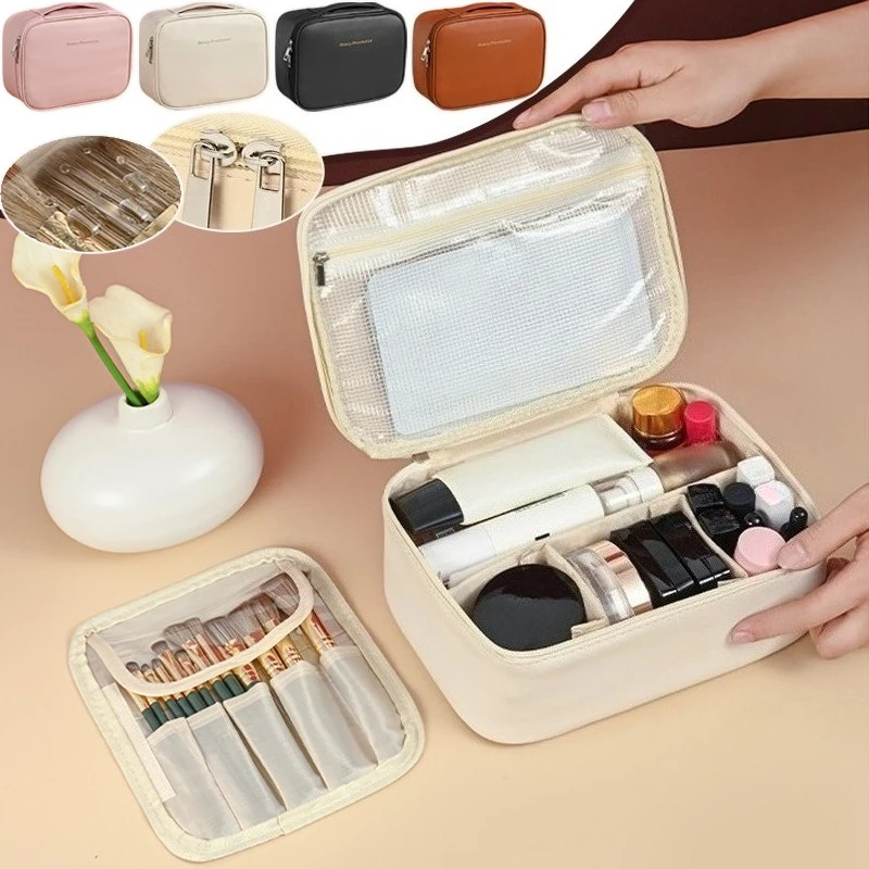 

2025 New Women Cosmetic Bag Large Capacity High-end Multifunctional Cosmetics Separate Storage Bag Waterproof Travel Bag 방수가방