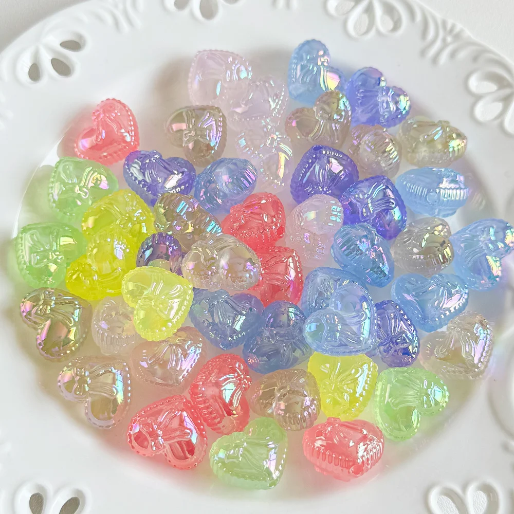 

Cordial Design 100Pcs 17*20MM DIY Beads/Acrylic BeadAurora Effect/Hand Made/Heart Shape//Jewelry Findings & Components #19256