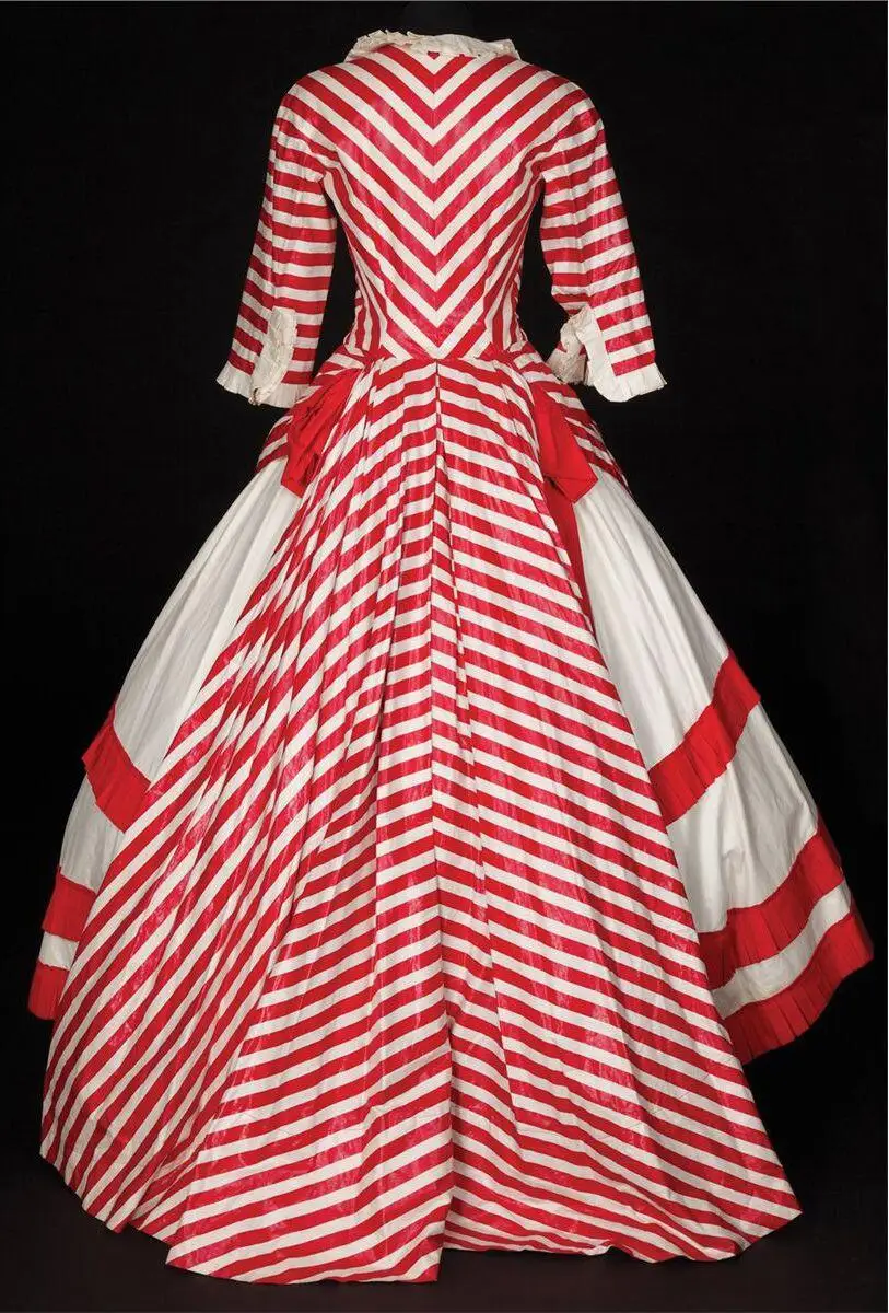 فيلم الأحمر الأربطة روزماري كالافيراس كيت تأثيري حلي فستان مخطط أحمر المرأة الفيكتوري صخب فستان بتصميم حالم مخصص