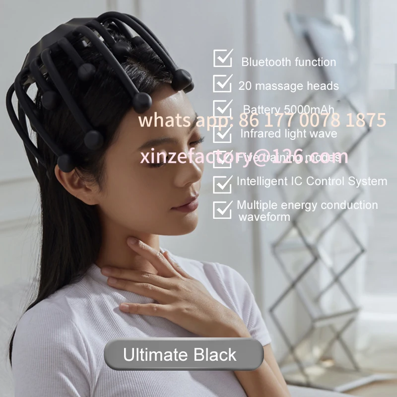 

Customizable Electric Octopus Claw Scalp Massager Hands-free 5Modes Head Massage
