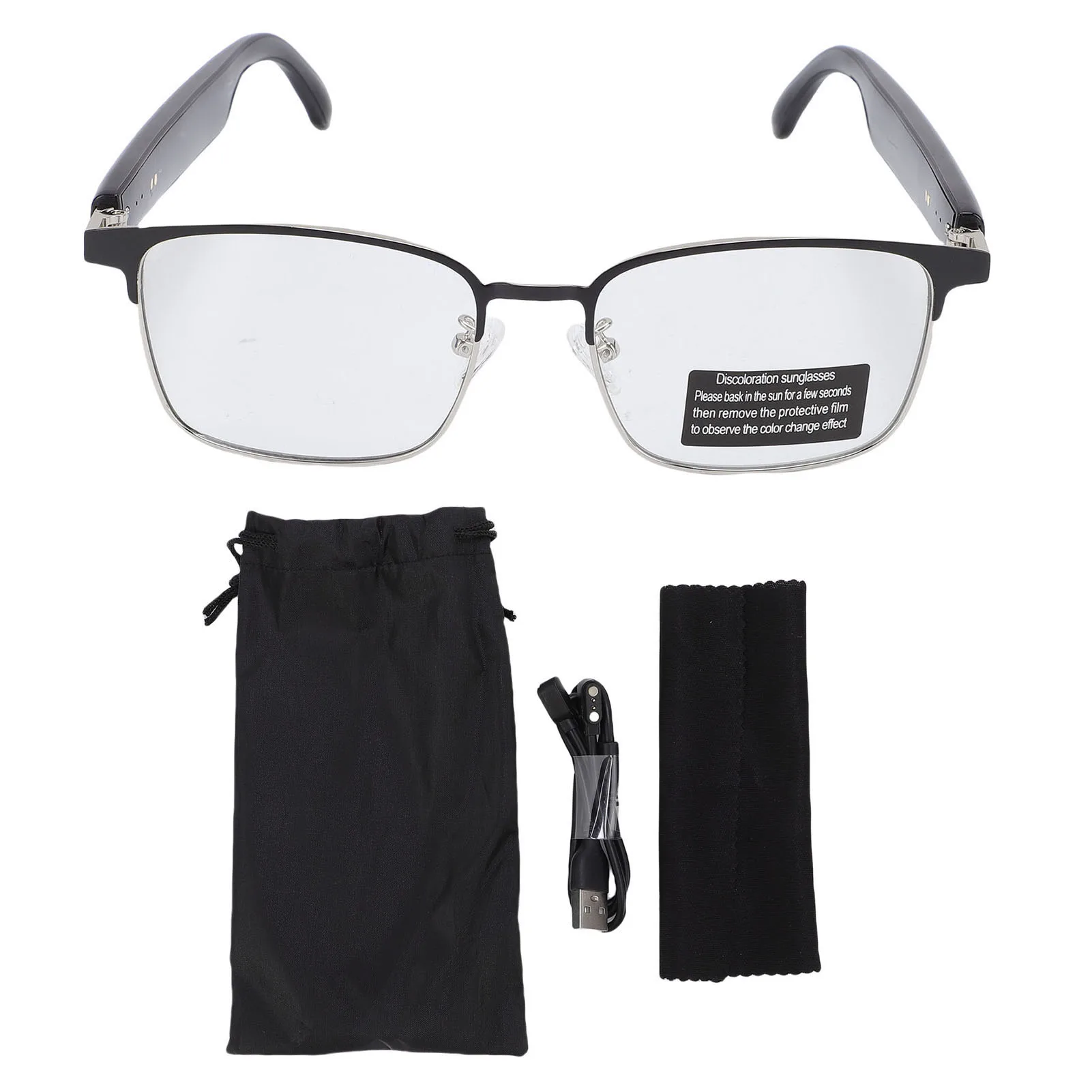 

Professional AI Translation Smart Glasses Bluetooth 5.4 172 Languages Wireless Headphone Glasses Anti Blue Light for Music Calls