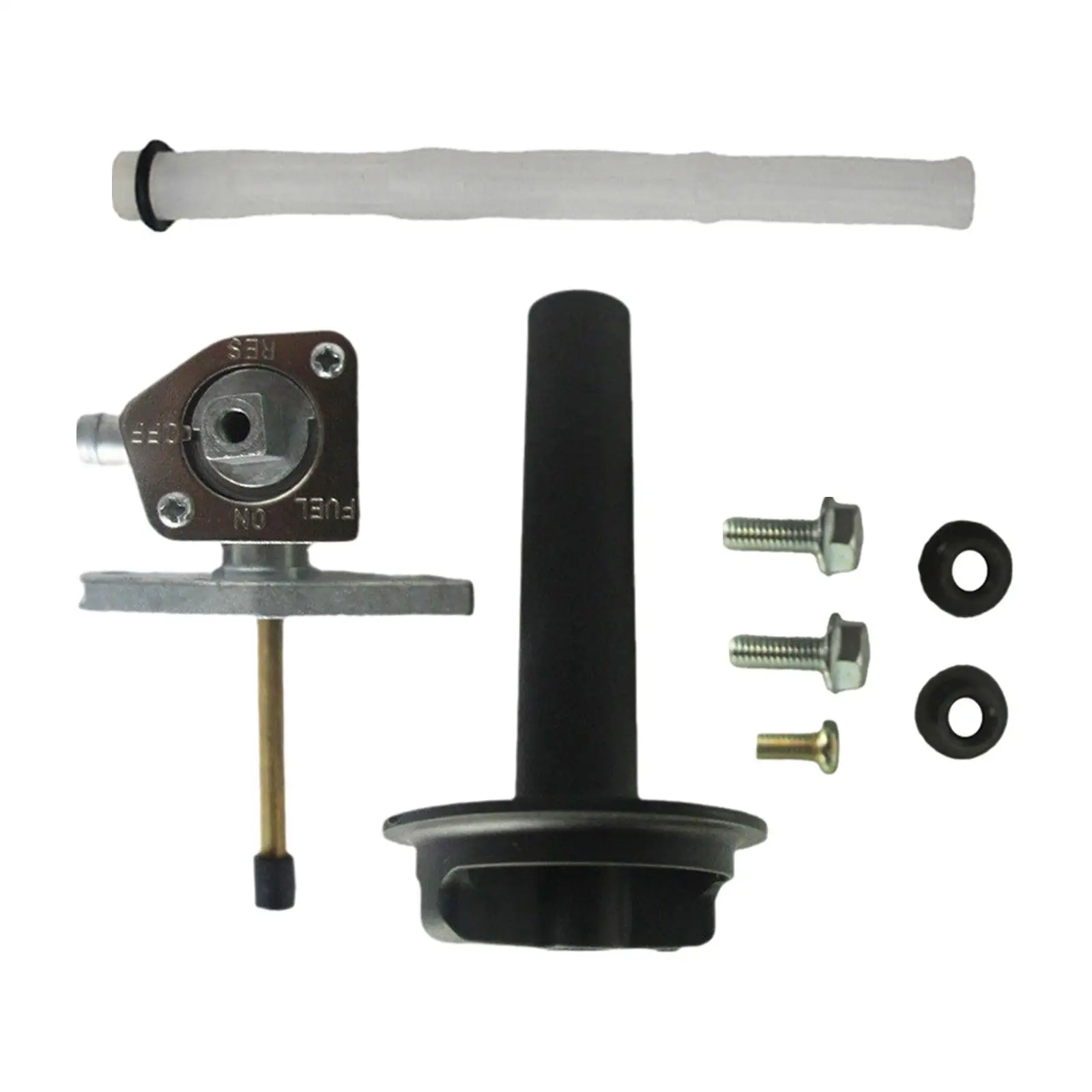 Gas Tank Fuel Petcock Switch Replacement Parts with Lever Screw, Fuel Lines Accessories Petcock Assy for TRX350