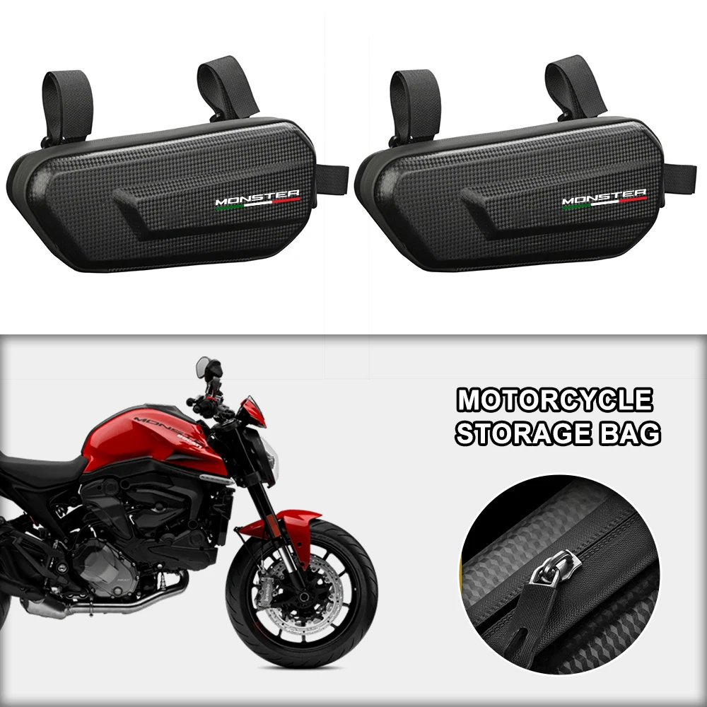 360° Waterproof Protection Hard Shell 3L Motorcycle Gear Bag For Monster 796 Monster934 Monster821 MONSTER 696 1198 1199 1299