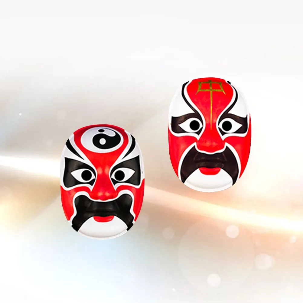 

2 Pcs Mask Peking Opera DIY Kid Child Halloween Retro Masquerade Masks
