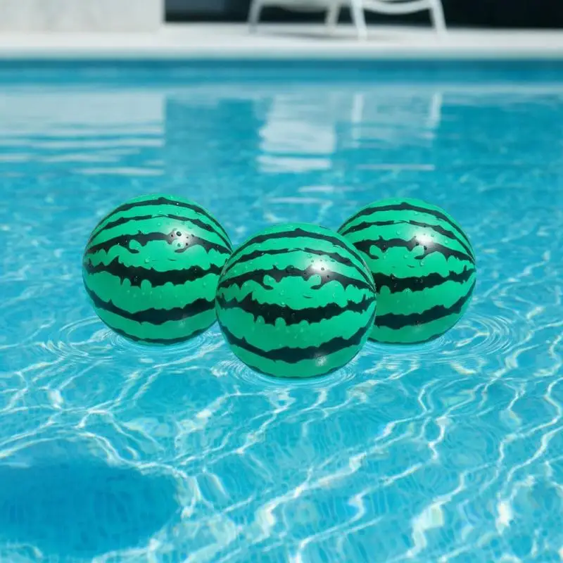 New！Inflatable Watermelon Beach Toy 8.5 Inch Summer Playground Toys For Kids Outdoor Games PVC Ball