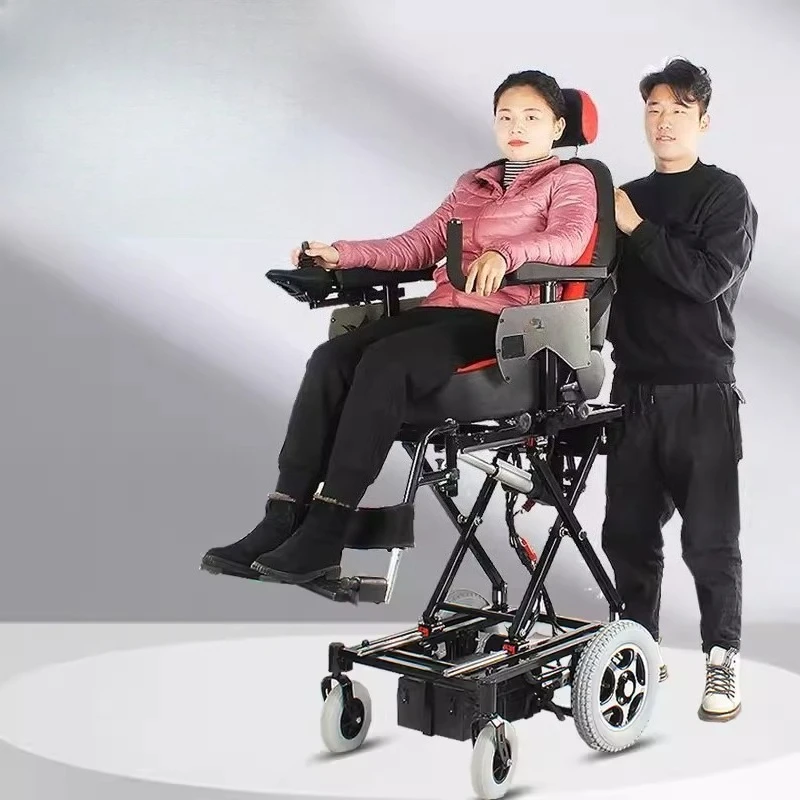 

Electric wheelchair can be electrically lifted, wheelchair seat up and down car, elderly disabled