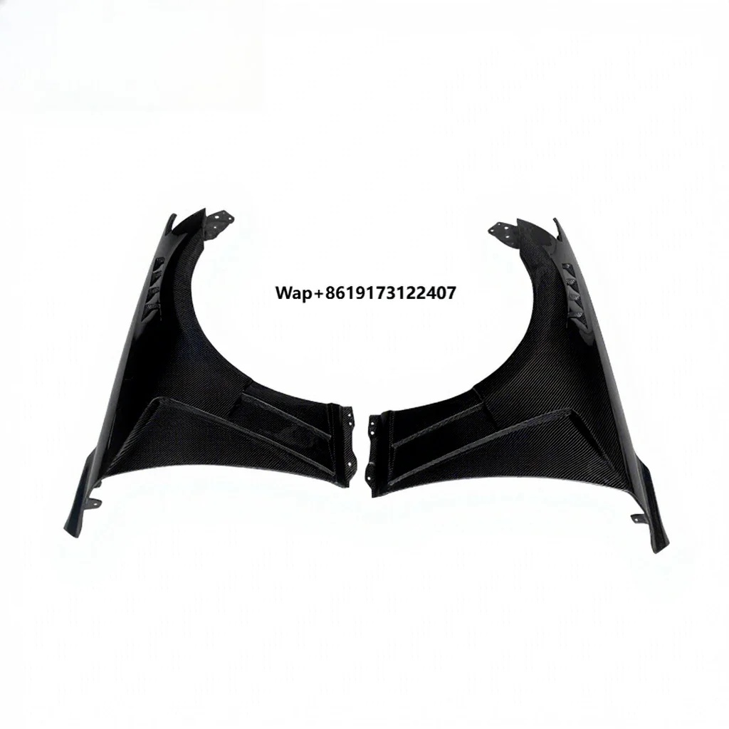 

EJW for 2013-2019 IS High Quality Black Carbon Fiber Fenders Body Side Protective Panels Mudguards 100% Fitment Kit