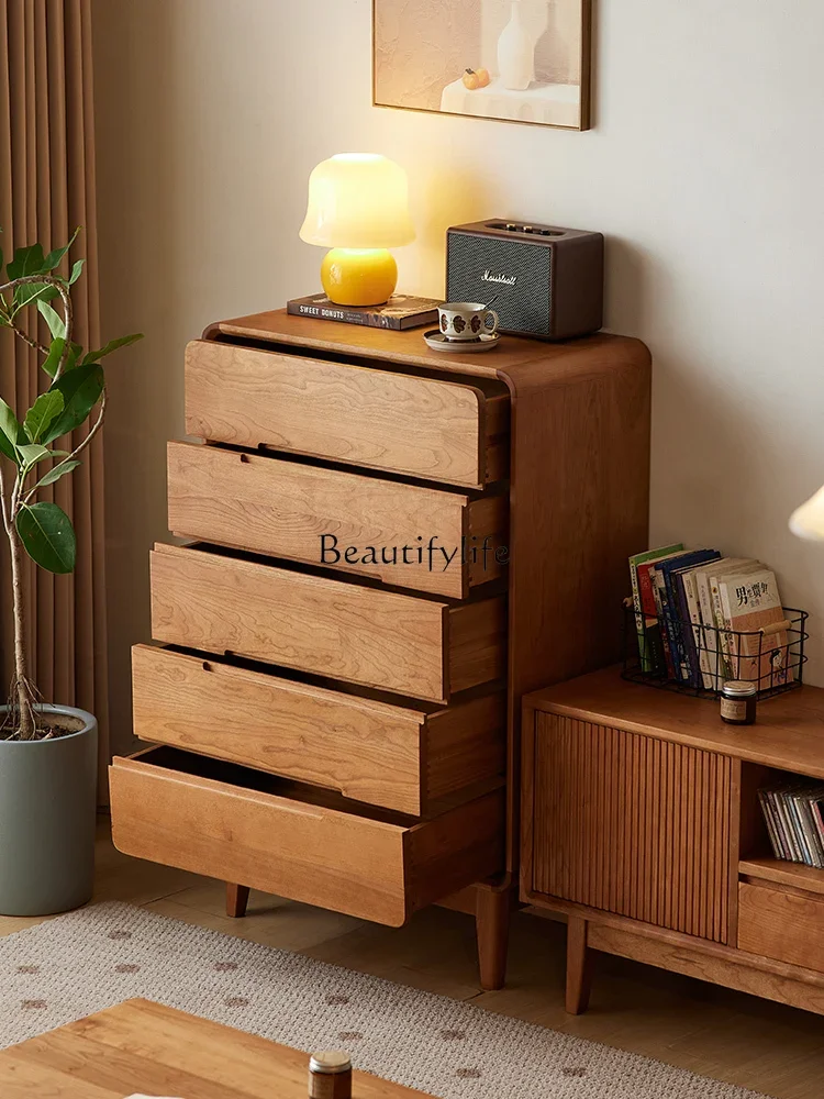 LD6LD6Dada awan jatuh kayu ceri, loker ruang tamu sederhana modern Jepang Nordik