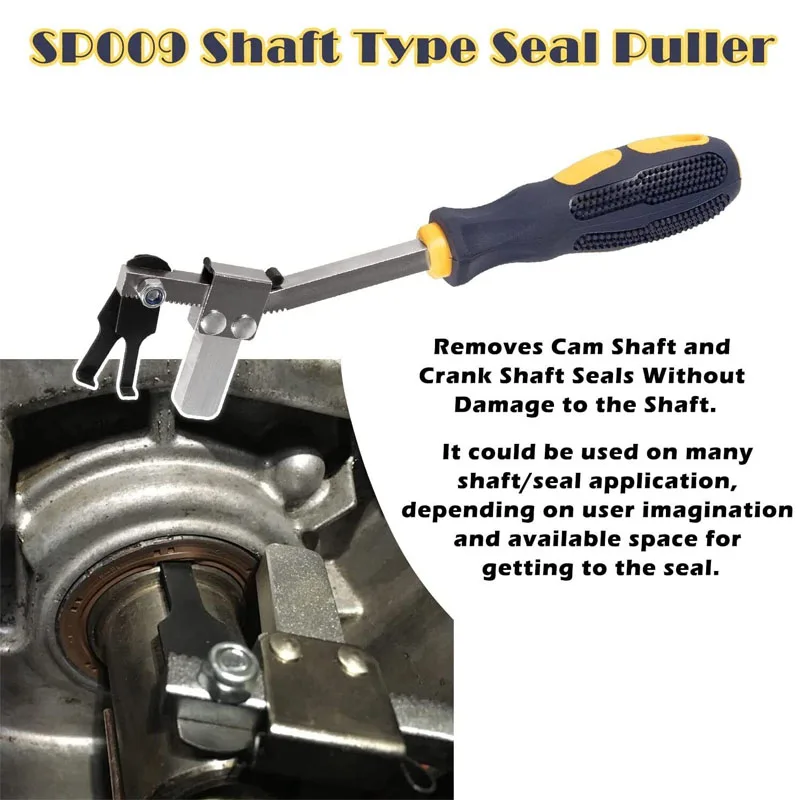 Universal SP009 Shaft Type Seal Puller with Adjustable Locking Fulcrum Used as Cam and Crankshaft Seal Puller Shaft Seal Removal